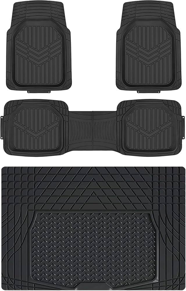 All-Season Guard: Universal Rubber Floor Mats